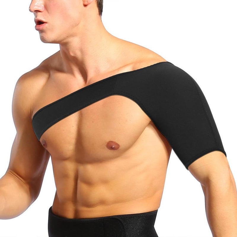 woobles Shoulder Brace Shoulder Support Strap Protection Brace Keep Warm Injuries Pain Arm Protection Compression Sleeve Strap Shoulder Posture Corrector Helps Increase Blood Circulation(XL50-55cm) - Image 1