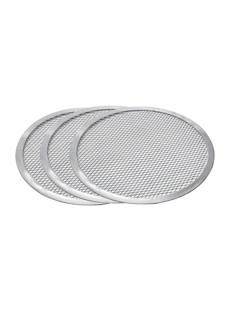 Ayda Round Seamless Aluminum Mesh Pizza Screens,Nonstick Pizza Screen, Pizza Pan Oven Baking Tray 12inches  - Image 1
