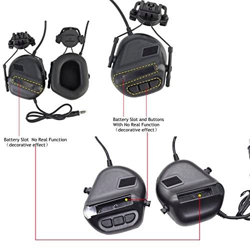 JFFCESTORE Tactical Headset No Noise Reduction for Z.Tactical Series PTT(Black) - Image 2