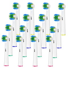 AOBAMA Replacement Brush Heads Compatible with Braun Oral b Electric Toothbrush - Floss Toothbrush Head for Oral B Pro 1000 Genius Smart Series (16 Pack)  - Image 1