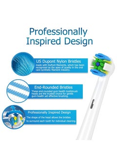 AOBAMA Replacement Brush Heads Compatible with Braun Oral b Electric Toothbrush - Floss Toothbrush Head for Oral B Pro 1000 Genius Smart Series (16 Pack)  - Image 4