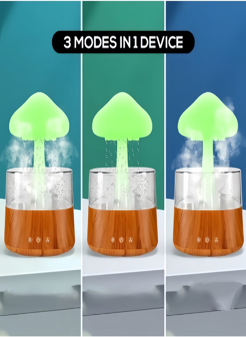 KEVIN - Rain Cloud Humidifier Water Drip, Rain Cloud Diffuser, Mushroom Diffuser, Cloud Humidifier Rain Drop for Sleeping - Image 1