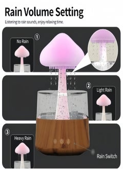 KEVIN Rain Cloud Humidifier Water Drip, Rain Cloud Diffuser, Mushroom Diffuser, Cloud Humidifier Rain Drop for Sleeping  - Image 4