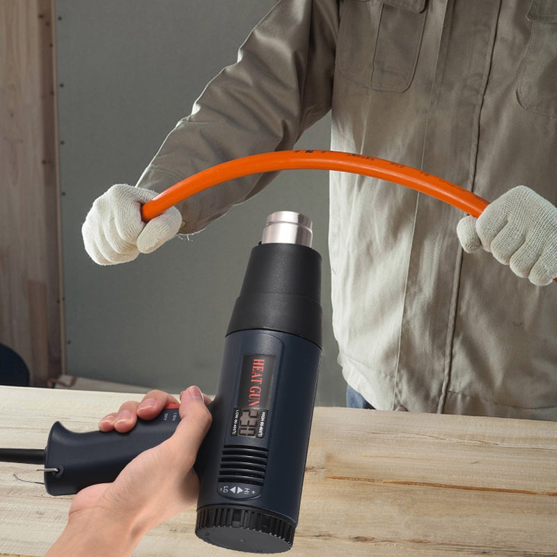 1800W Heat Kit Industrial Hot Air Fast Heating LCD Digital Temperature-controlled Portable Handheld Heat Blower Electric Adjustable Temperature 60~600℃ Heat Tool with 4 Nozzles for Heat - Image 4