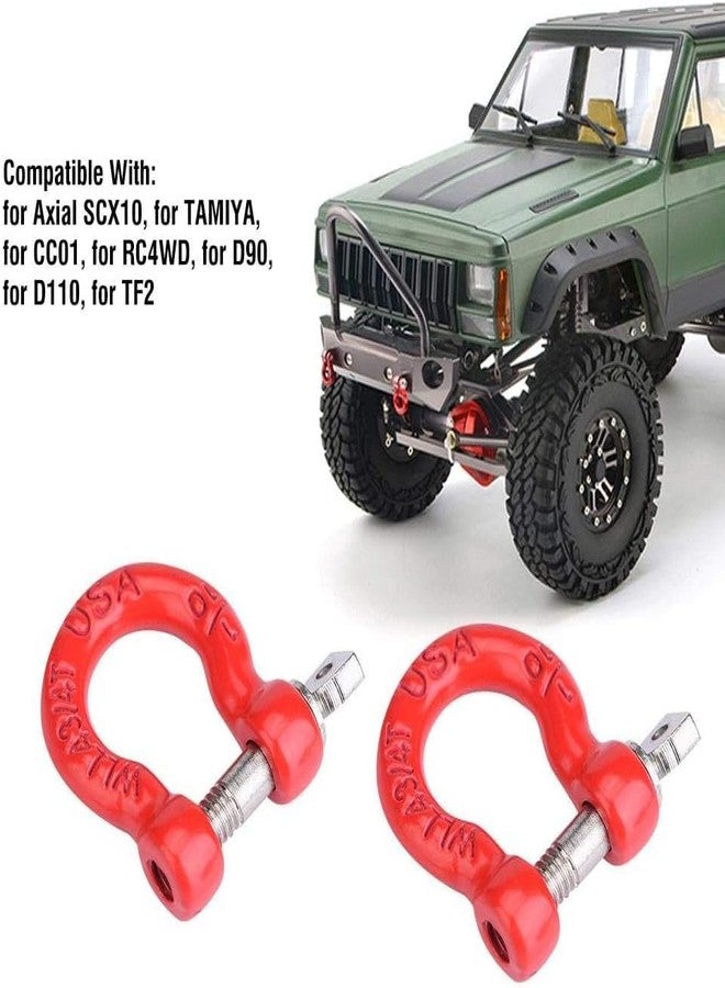 Dilwe RC Car Trailer Buckle, 8 Pcs Metal Tow Shackle Lock Catch for RC Climbing Crawler Car Accessory Parts Car Model Accessory - Image 3