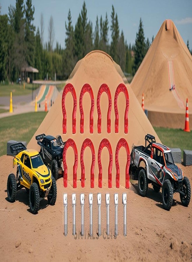 Dilwe RC Car Trailer Buckle, 8 Pcs Metal Tow Shackle Lock Catch for RC Climbing Crawler Car Accessory Parts Car Model Accessory - Image 4