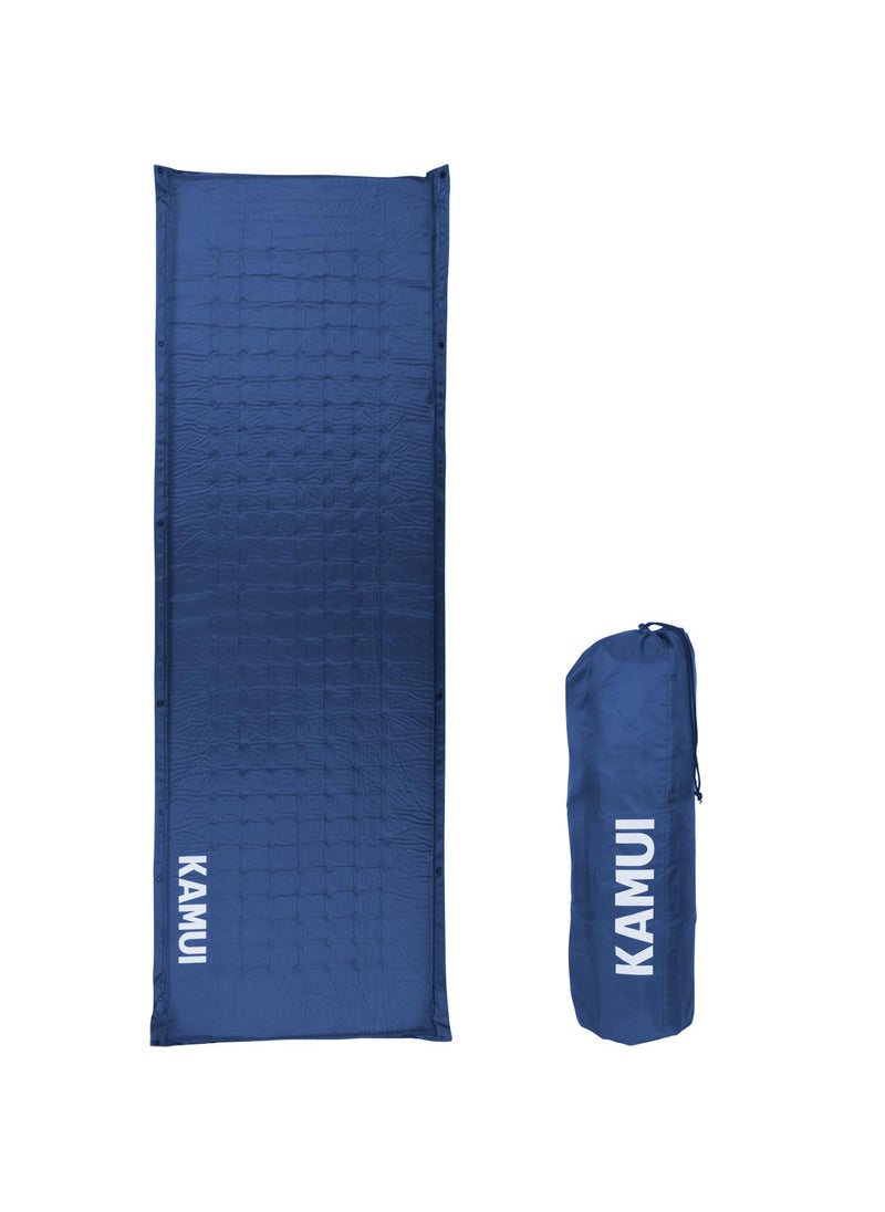 KAMUI KAMUI Self Inflating Sleeping Pad  2 Inch Thick Camping Pad Connectable with Multiple Mats for Tent and Family Camping Blue 