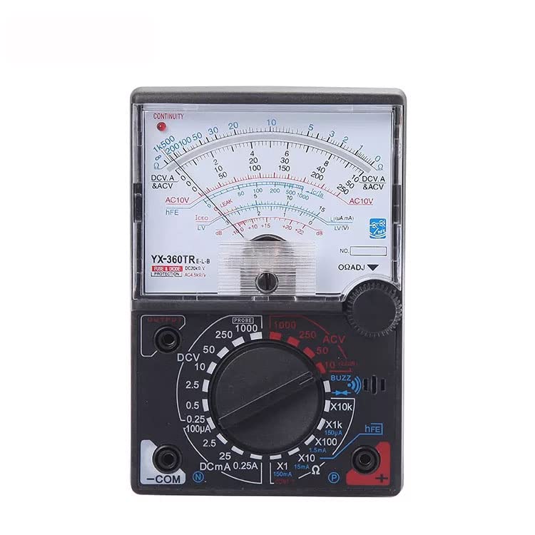 Ekavir Ekavir Analog Multimeter Fuse Diode Protection Meter Tool for Nonmagnetic Electronic Level ACDC Voltage Current Resistance Decibel 2000 Counts - Image 1