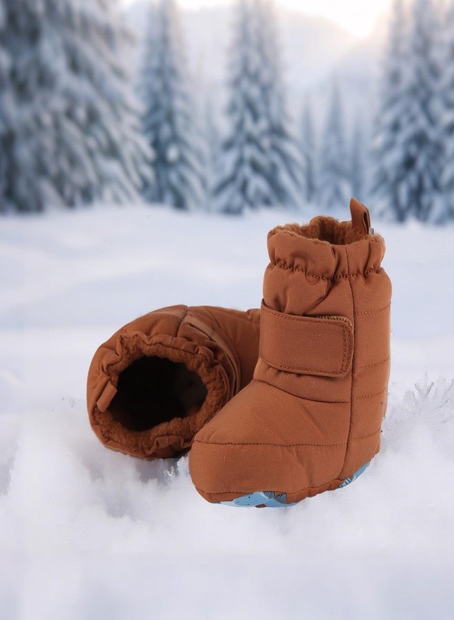 CYXUYJH Baby Boys Girls Boots Infant Moccasins High Top Booties Toddler Soft Sole Non-Slip First Walker Crib Shoes 3-6 Months - Image 3
