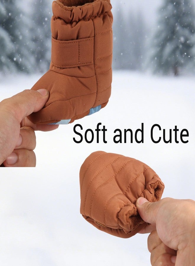 CYXUYJH Baby Boys Girls Boots Infant Moccasins High Top Booties Toddler Soft Sole Non-Slip First Walker Crib Shoes 3-6 Months - Image 2