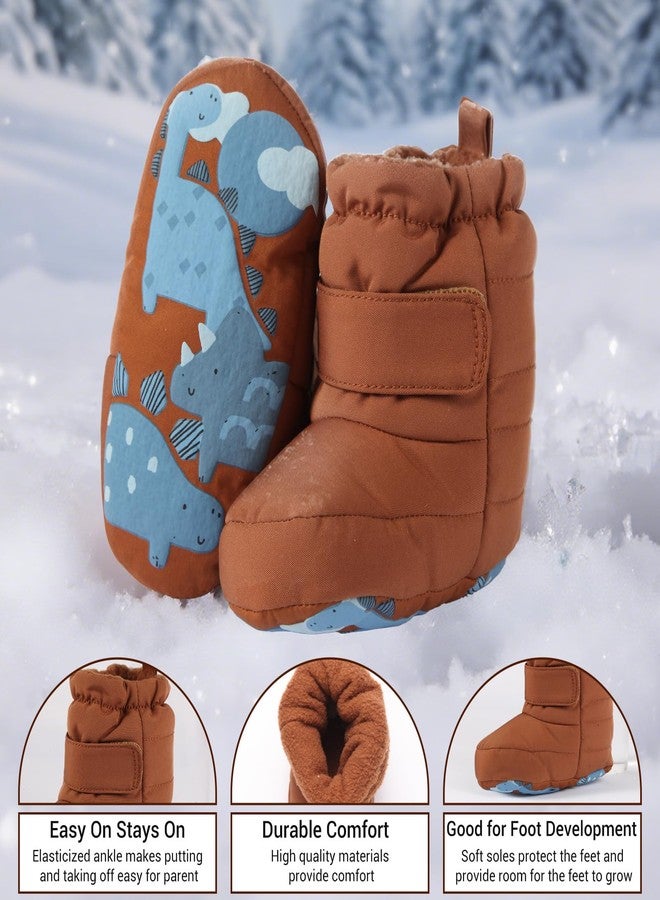 CYXUYJH Baby Boys Girls Boots Infant Moccasins High Top Booties Toddler Soft Sole Non-Slip First Walker Crib Shoes 3-6 Months - Image 5