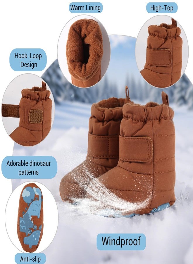 CYXUYJH Baby Boys Girls Boots Infant Moccasins High Top Booties Toddler Soft Sole Non-Slip First Walker Crib Shoes 3-6 Months - Image 4