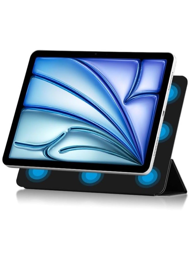 general Three Fold Magnetic Case Compatible with iPad Air 11 inch 6th Generation (2024, M2) Tablet Protective Smart Ultra thin Leather Cover Case for iPad Air 11 - Image 1