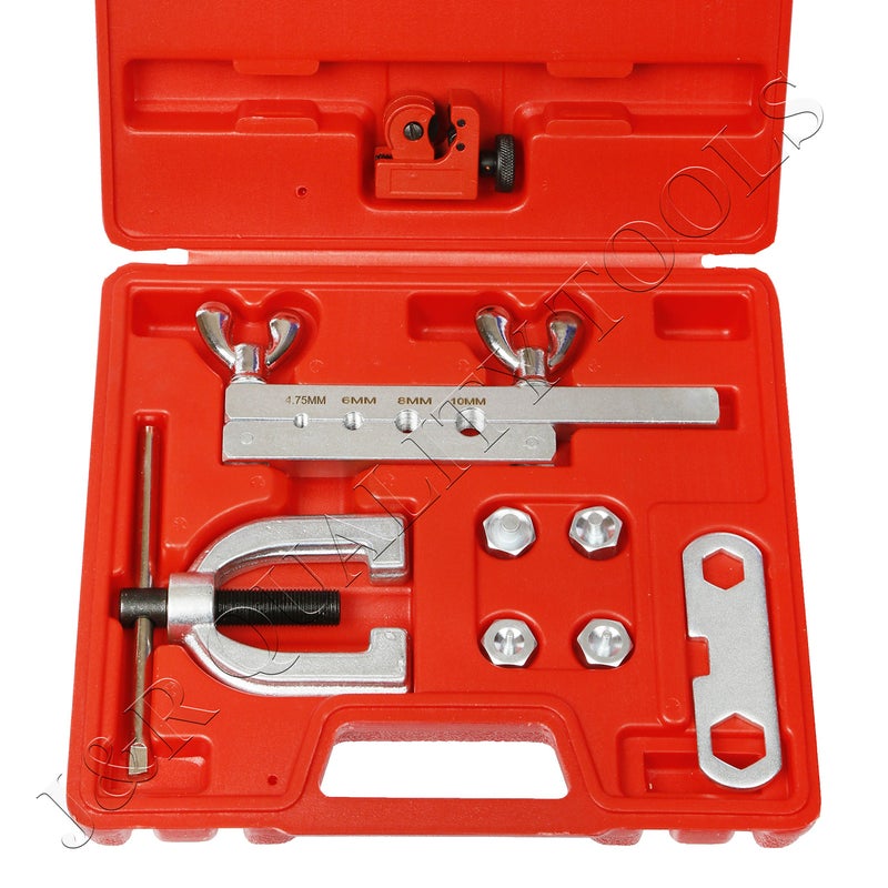 Vector Tools ISOBubble Flaring Tool Kit 9 Piece Includes BlowMolded Case WMini Pipe Cutter