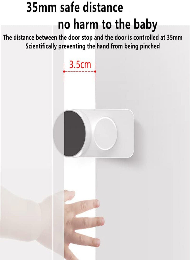 Door Guard Door Stop, 2Pcs Adjustable Finger Pinch Guard Door Pinch Guard Proof Pinch Guard Door Stopper for Child Door Accessory Baby Finger Protector, Silicone Proof Door Finger Pinch Guard - Image 5
