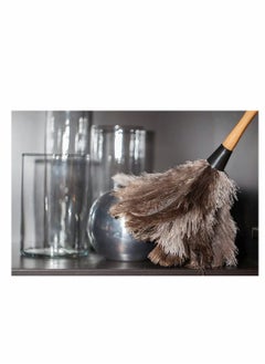 Excefore Feather Duster, Dust Duster for Home Cleaning, Soft Feather Moping and Car Dusting, Eco-Friendly Genuine Ostrich Dusters Easy to Clean Reuse, Smart and Soft and Fluffy Duster (2 Pcs)  - Image 2