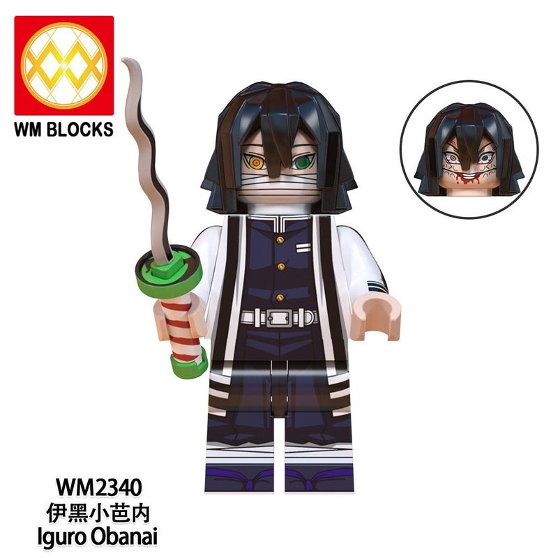 WM6137 Demon Slayer Anime Series Kids Educational Building Blocks Set