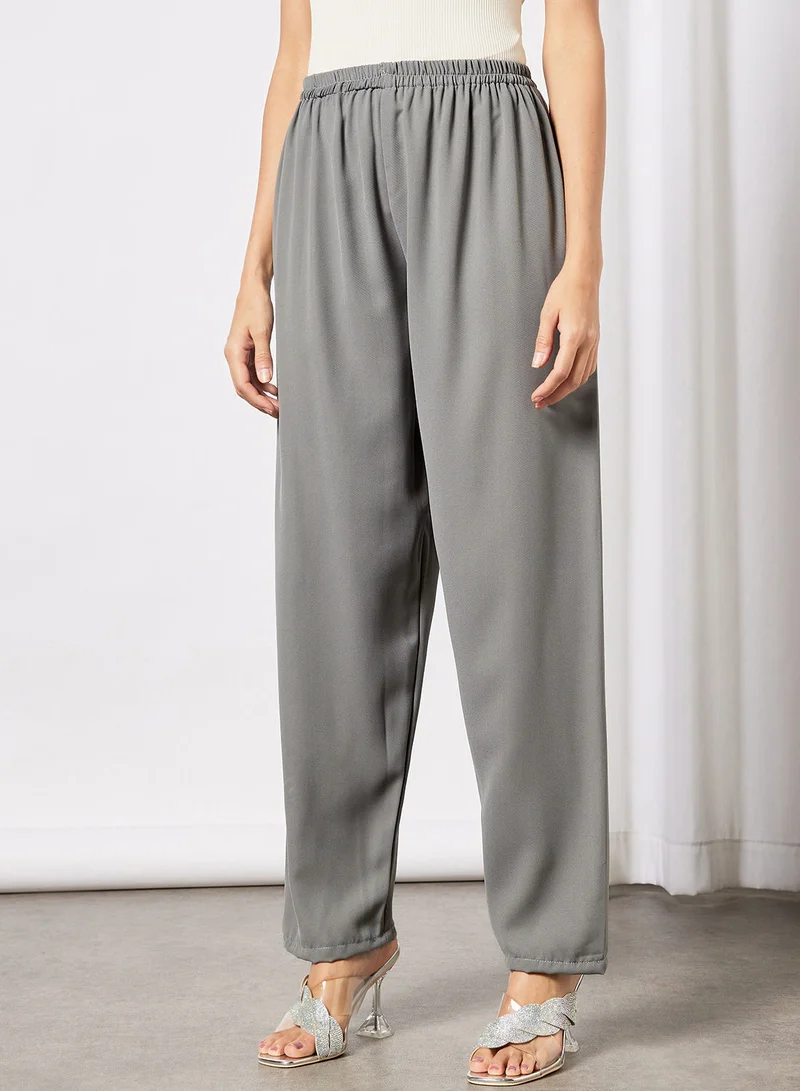 HANA & SARA 2 Piece Modest Set Of Top With Pants And Sheila