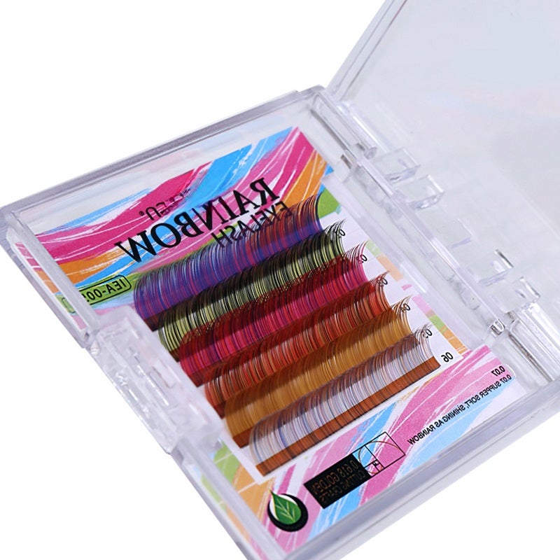 Premium Quality Permanent Colour Ombre Llash Extension Colored Lash Extensions - Image 5