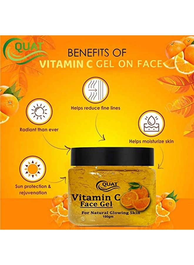 Quat Vitamin C Face Gel For Natural Glowing Skinwomenmen (100Gm) - Image 4