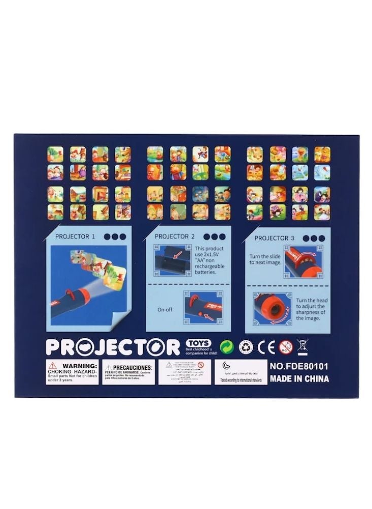 Premium Kids Educational Projector Torch Toy with Picture Cards – Animal Story Projection Learning Toy for Toddlers and Children - Image 2