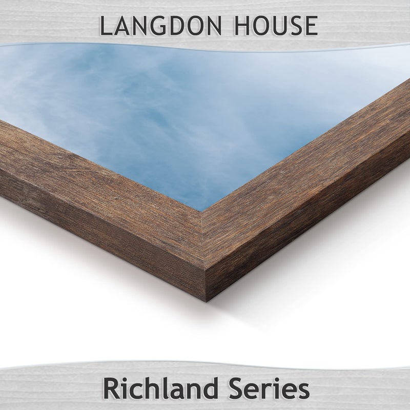 Langdon House 8x10 Picture Frames (Rustic Brown  3 Pack) Traditional Wood-Like Photo Frames for Any D?cor Style  Richland Collection - Image 5