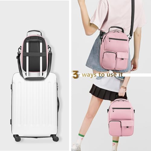 FOREGOER Carrying Case for Meta Quest 3/Oculus Quest 2, Hard Travel Storage Case Compatible with Meta Oculus Quest 2 Headset, Quest Pro and Accessories, VR All-in-One Gaming Headset (Pink) - Image 5