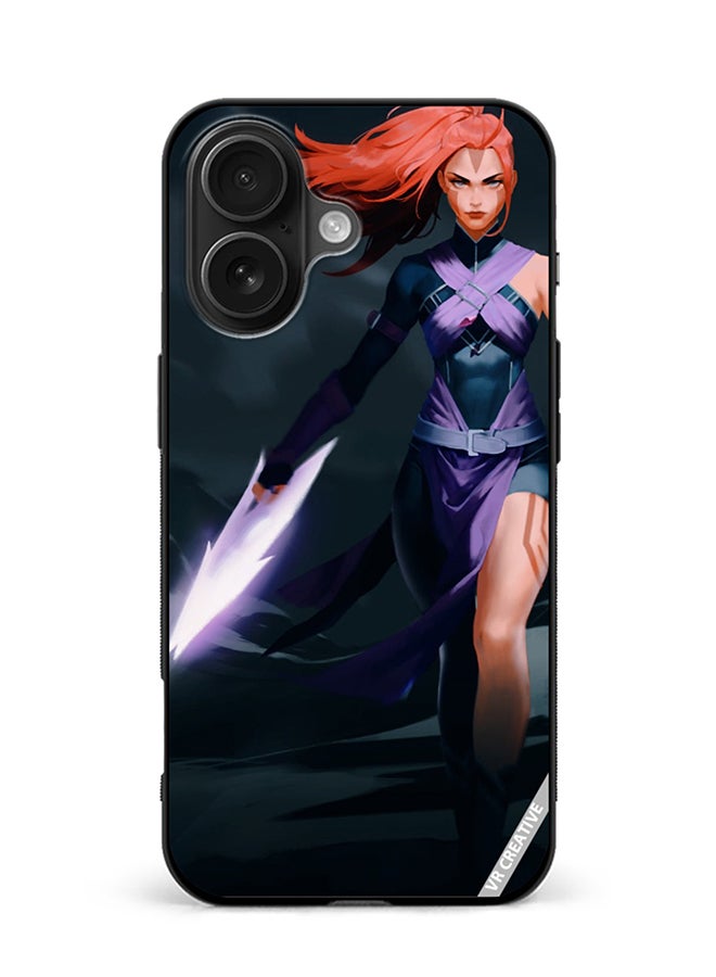 VR CREATIVE Protective Case Cover For Apple iPhone 16 Anti-Mage Lady Dota 2 Design Multicolour