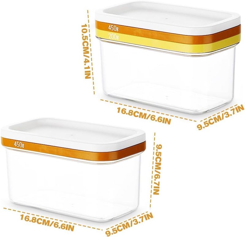 ISTARA ISTARA Food Container Baking Sealing Easy to Use Plastic Storage Container Butter Cutter Dish Butter Cutting Box Cheese Keeper - Image 3