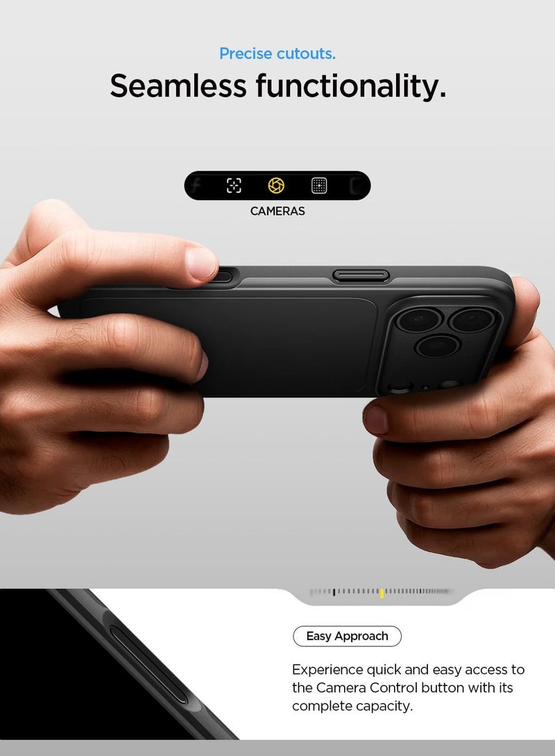 Spigen Thin Fit MagFit for iPhone 17 Pro Max MagSafe Case Cover - Black - Image 4