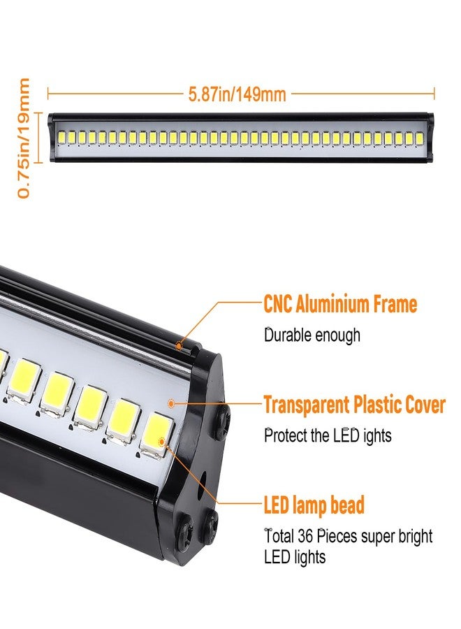 AllinRC RC LED Light Bar 36 LEDs Roof LED Lamp Kit for Traxxas Slash Rustler TRX4 SCX10 Redcat Gen 8 1/10 RC Rock Crawler - Image 2