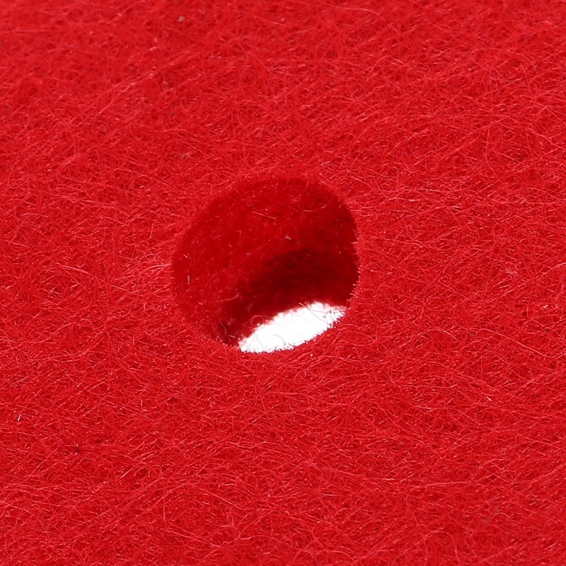 Cymbal Felt Set Anti-Vibration Drum Dampener Replacement Accessories Standard Size Cymbals Stand 3.6 X 1 Cm Red 12Pcs - Image 4