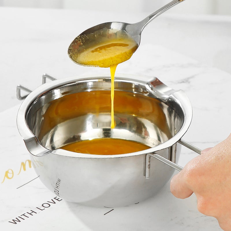 🍳 قدر صهر من الفولاذ المقاوم للصدأ للشوكولاتة والجبن خفيف الوزن وسهل التنظيف - Image 3