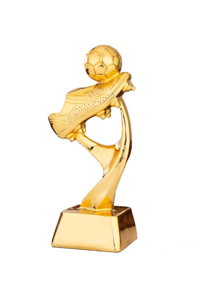 KUYING New Resin Football Trophy 6.5x6.5x18.5cm 