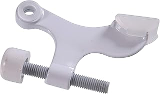 HARDWARE ESSENTIALS Hardware Essentials 851341 Hinge Pin Door Stops Solid and Hollow Doors White  - Image 1