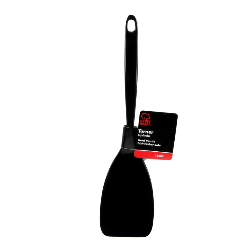Chef Craft Basic Melamine Turner/Spatula  11.25 inch  Black - Image 2