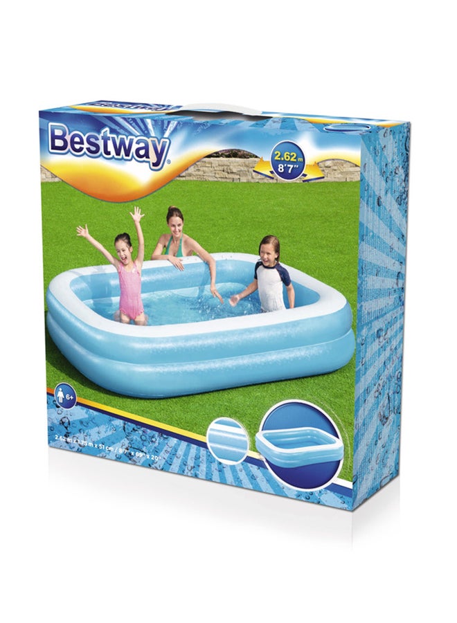 Bestway Blue Rectangular Family Pool 26-54006 - Image 2