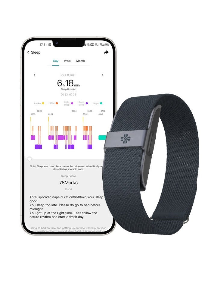 Jstyle Smart Bracelet Heart Rate Monitor Pedometer Sport Fitness Tracker Men Women Electronic Bracelet (Black)  - Image 1
