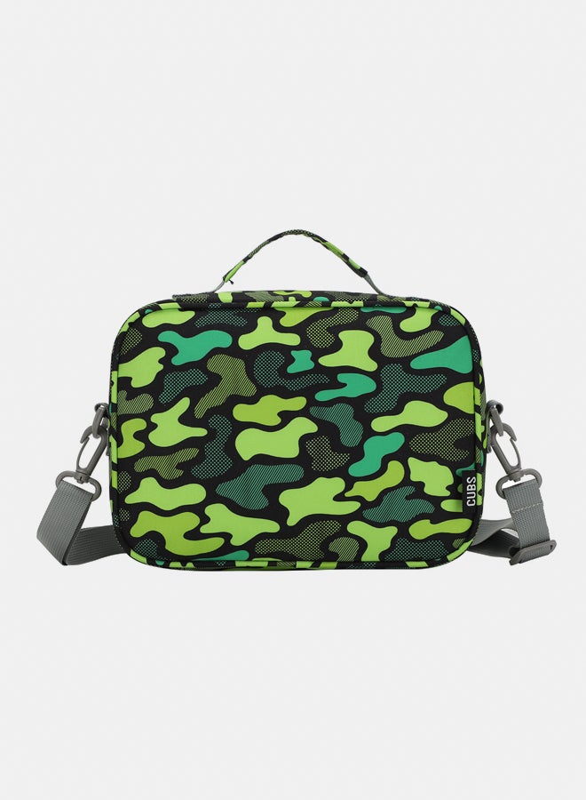 CUBS Junior Neon Green Camo Lunch bag - Image 3
