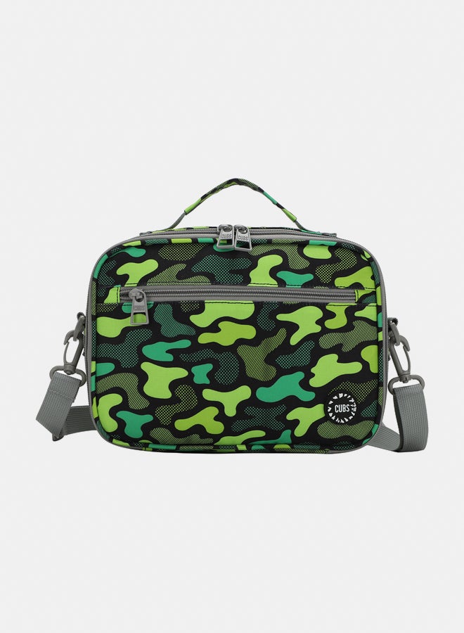 CUBS Junior Neon Green Camo Lunch bag - Image 1