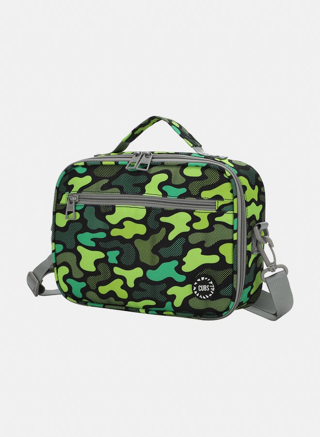 CUBS Junior Neon Green Camo Lunch bag - Image 4