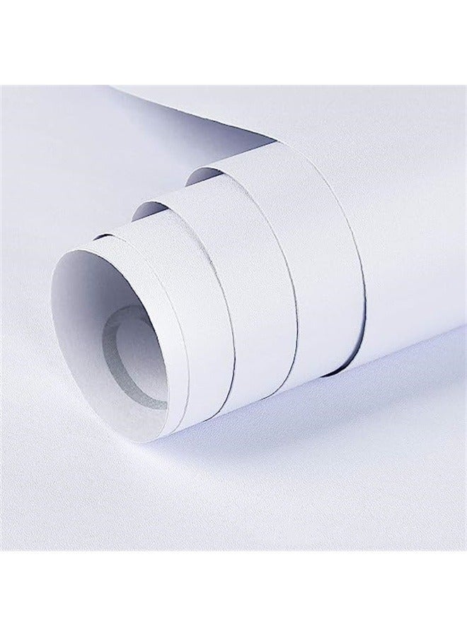 Anna 40CM x 5M Self-Adhesive Waterproof and Moisture-Proof Solid Color Simple Decorative Wallpaper - Image 1