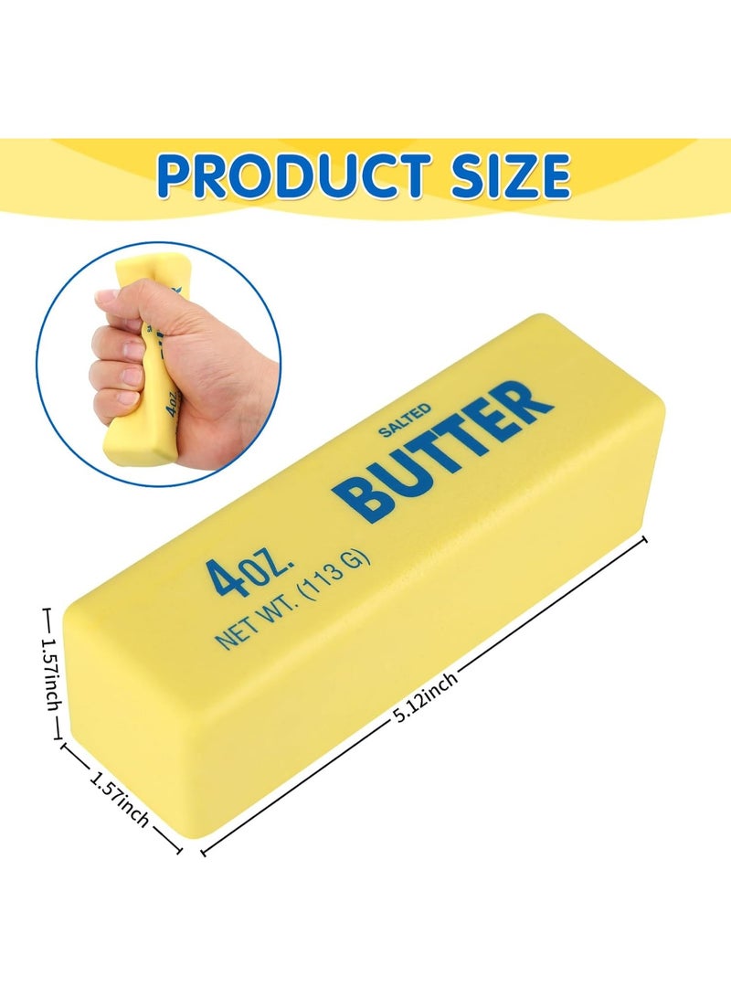 squishy Butter Squishy- Slow Rising Fidget Toys, Novelty Stress Relief Butter Squeeze Toy for Adults & Kids, Party Favors Gift Sensory Toy (1 PC) - Image 2
