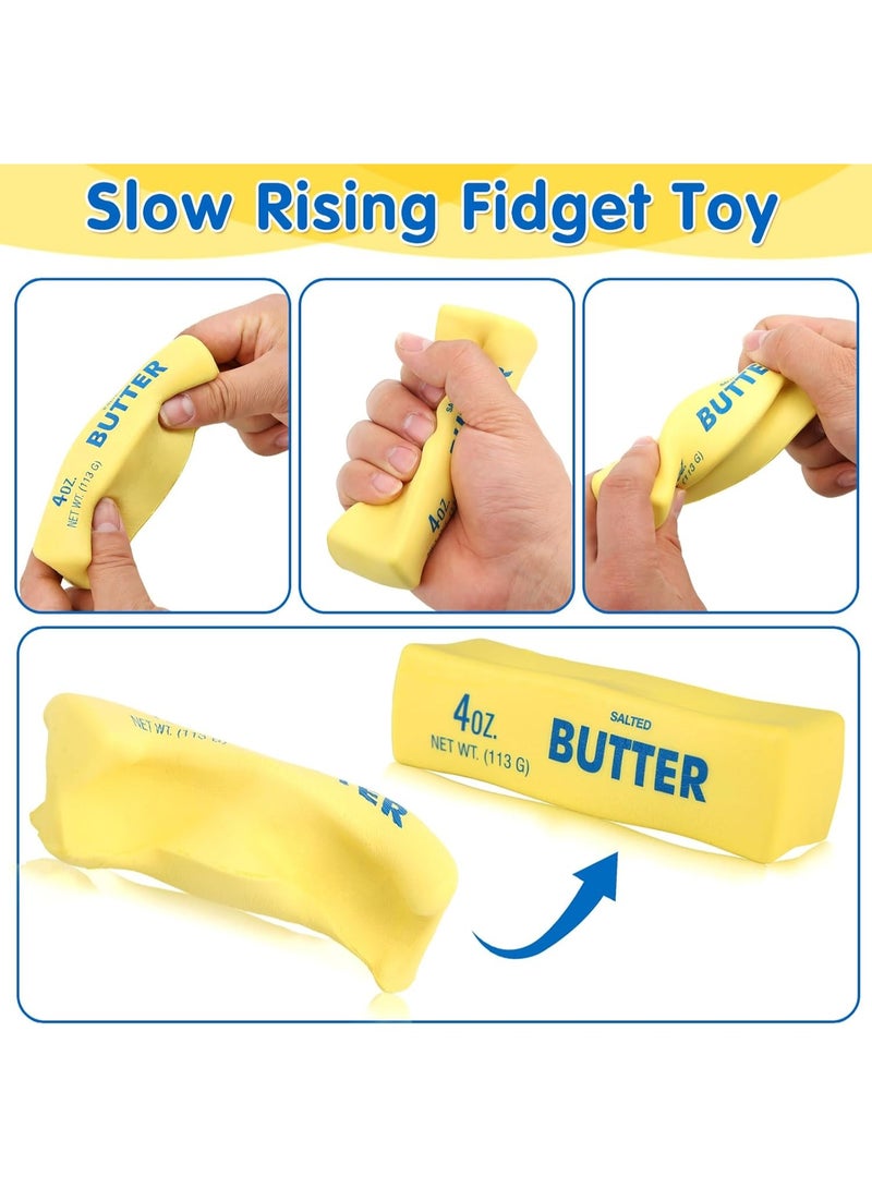 squishy Butter Squishy- Slow Rising Fidget Toys, Novelty Stress Relief Butter Squeeze Toy for Adults & Kids, Party Favors Gift Sensory Toy (1 PC) - Image 3