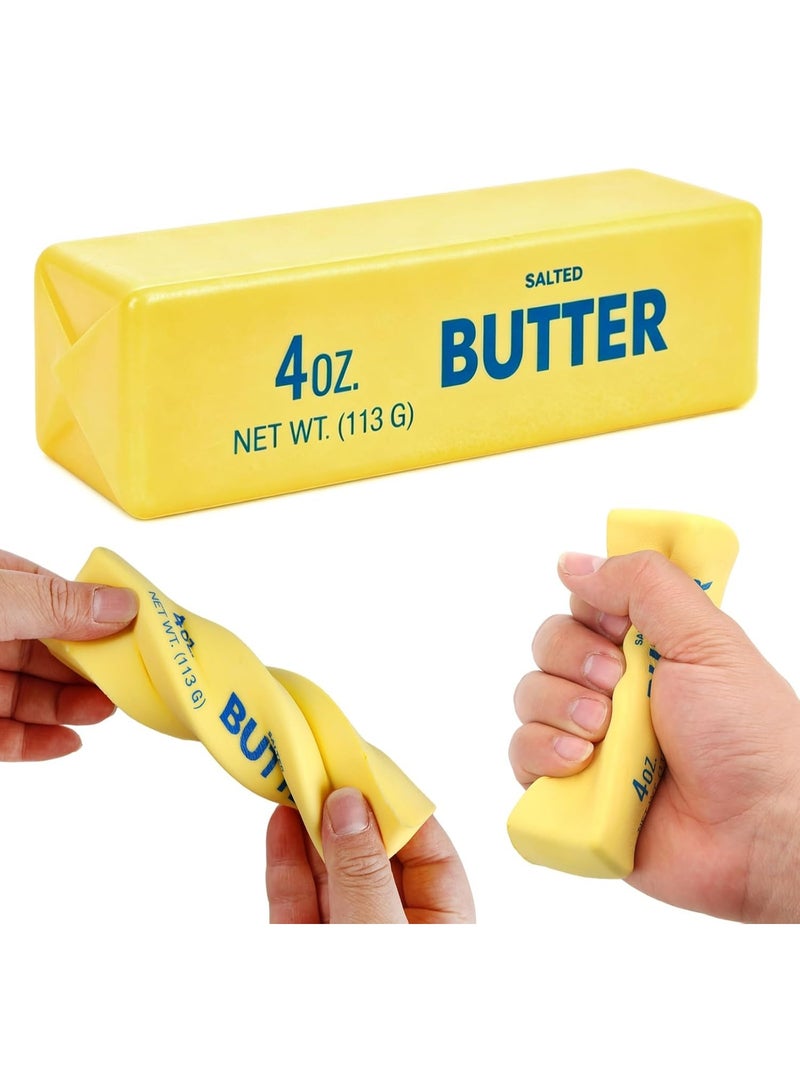 squishy Butter Squishy- Slow Rising Fidget Toys, Novelty Stress Relief Butter Squeeze Toy for Adults & Kids, Party Favors Gift Sensory Toy (1 PC) - Image 1
