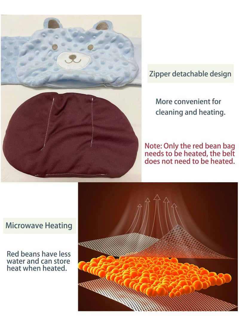 Dominy Baby Colic And Gas Relief Bellyband, Heated Tummy Wrap, Baby Swaddle Belly Protector Heated For Upset Stomach And Soothes Gas（Green）  - Image 5