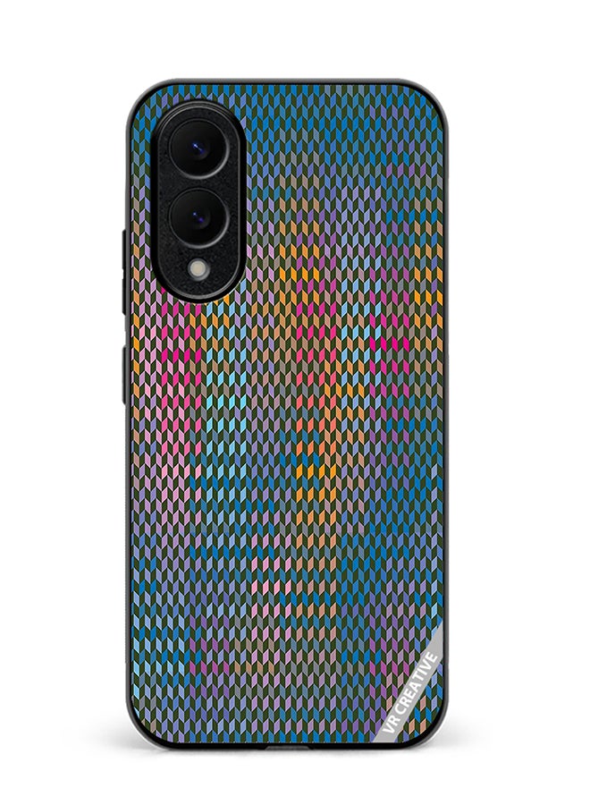 VR CREATIVE Protective Case Cover For Samsung Galaxy S25 Edge Abstract Design Multicolour