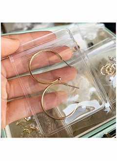 HomarKet 100 bags of PVC transparent jewelry, antioxidant zipper bag, used for packaging jewelry, rings, earrings, transparent plastic bags (there are 4 sizes available)  - Image 4