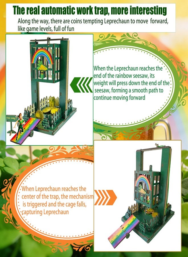 Vecacosic Upgraded Leprechaun Trap Kit, Thicked Wood Catch A Leprechaun Kit St Patricks Day Gifts For Kids, Leprechaun Trap Supplies St Patricks Day Party Decorations Crafts For Kids Classroom Activity - Image 4
