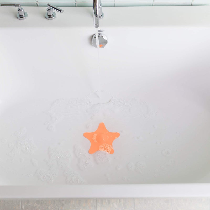 Boon Star Toddler Bathtub and Sink Drain Cover - Starfish Shaped - Easy to Clean Bath Stopper - Baby Bath Essentials - Image 3